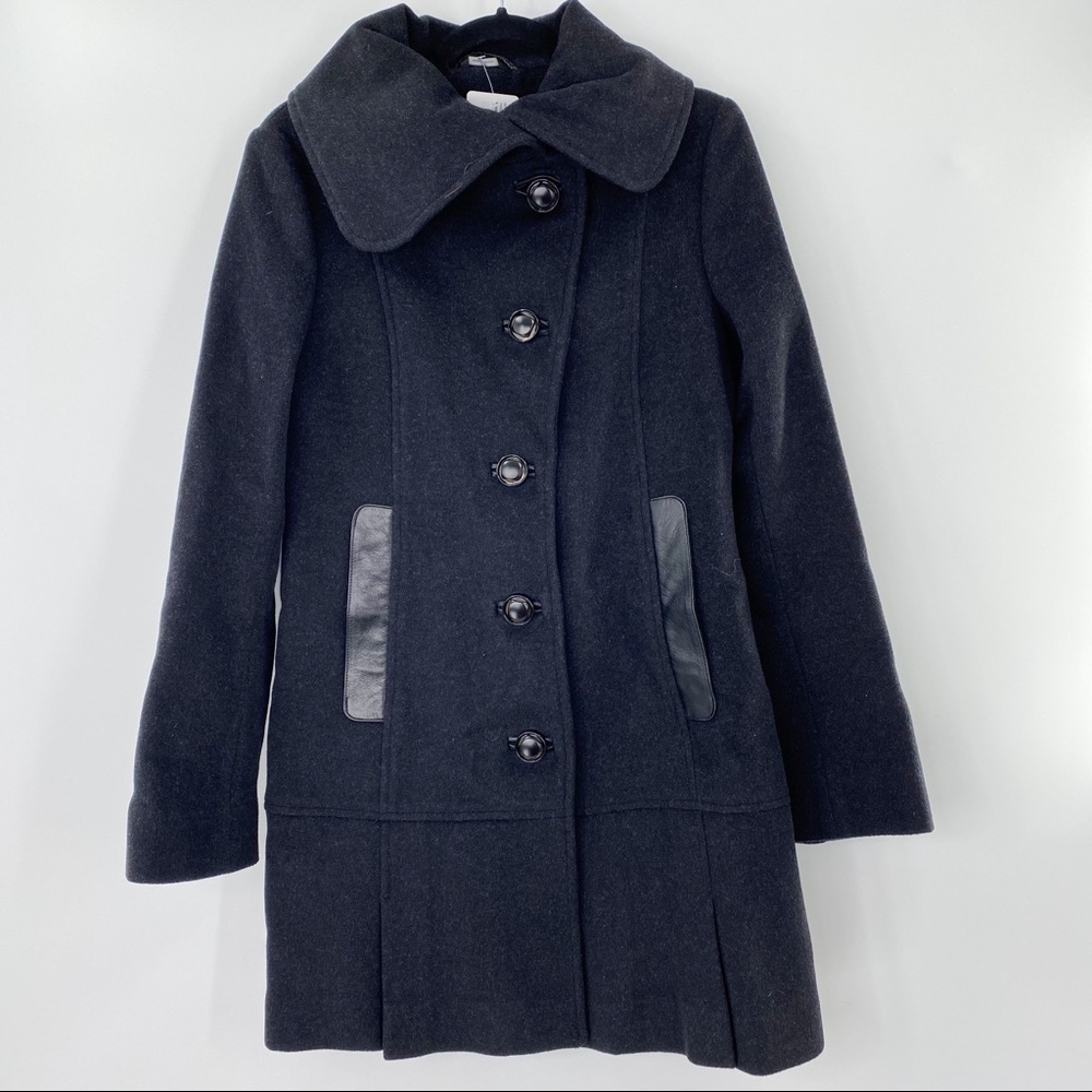 Mackage cashmere charcoal grey coat